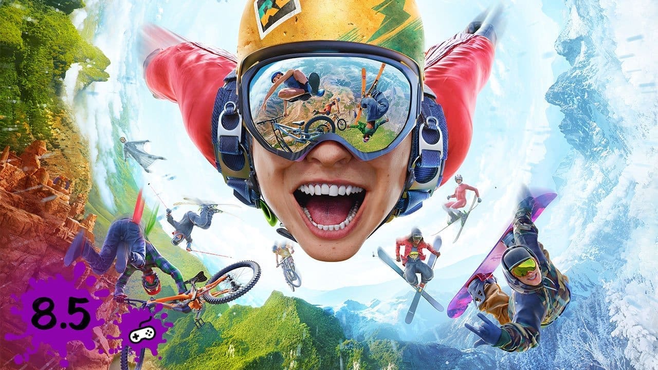 Riders Republic Review – Relaxing on a big hill after a big day.