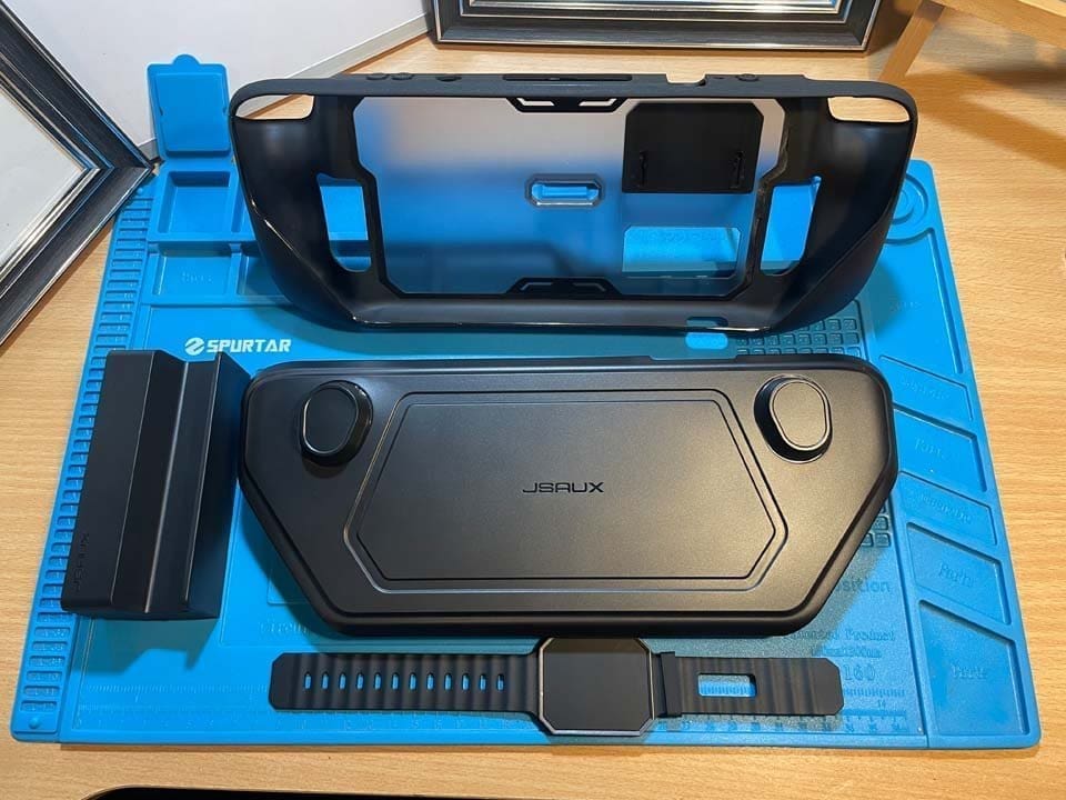 Backplate installed—rear view