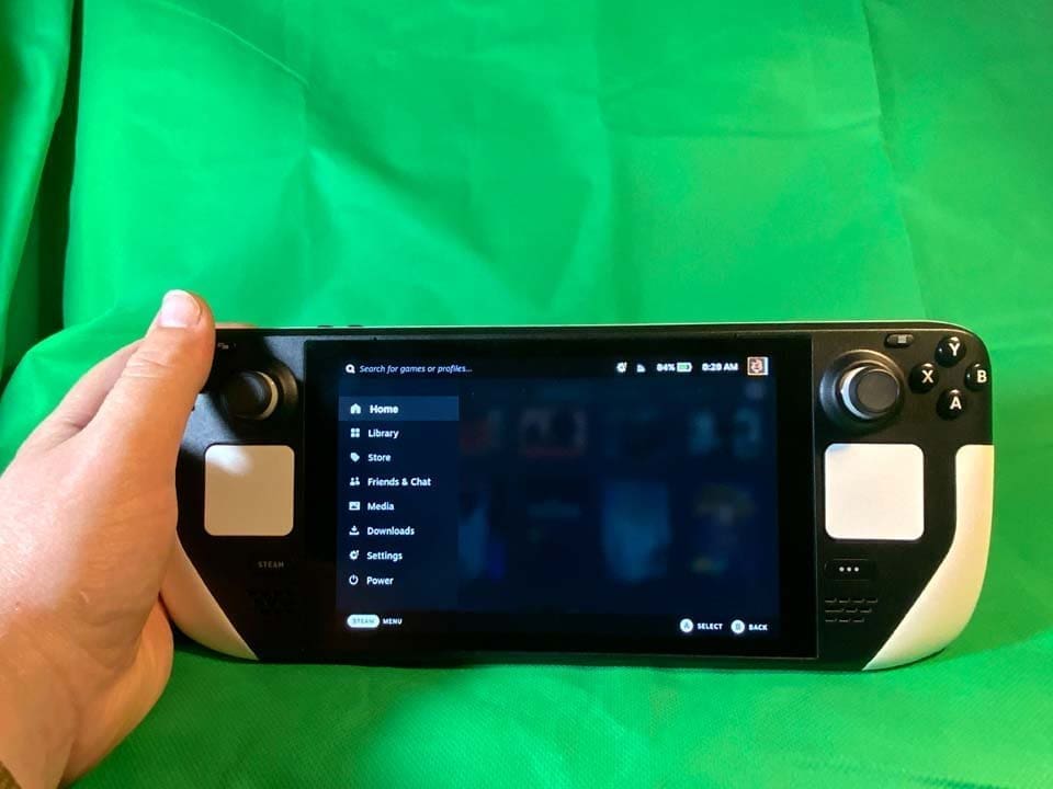 Close-up of installed red triggers