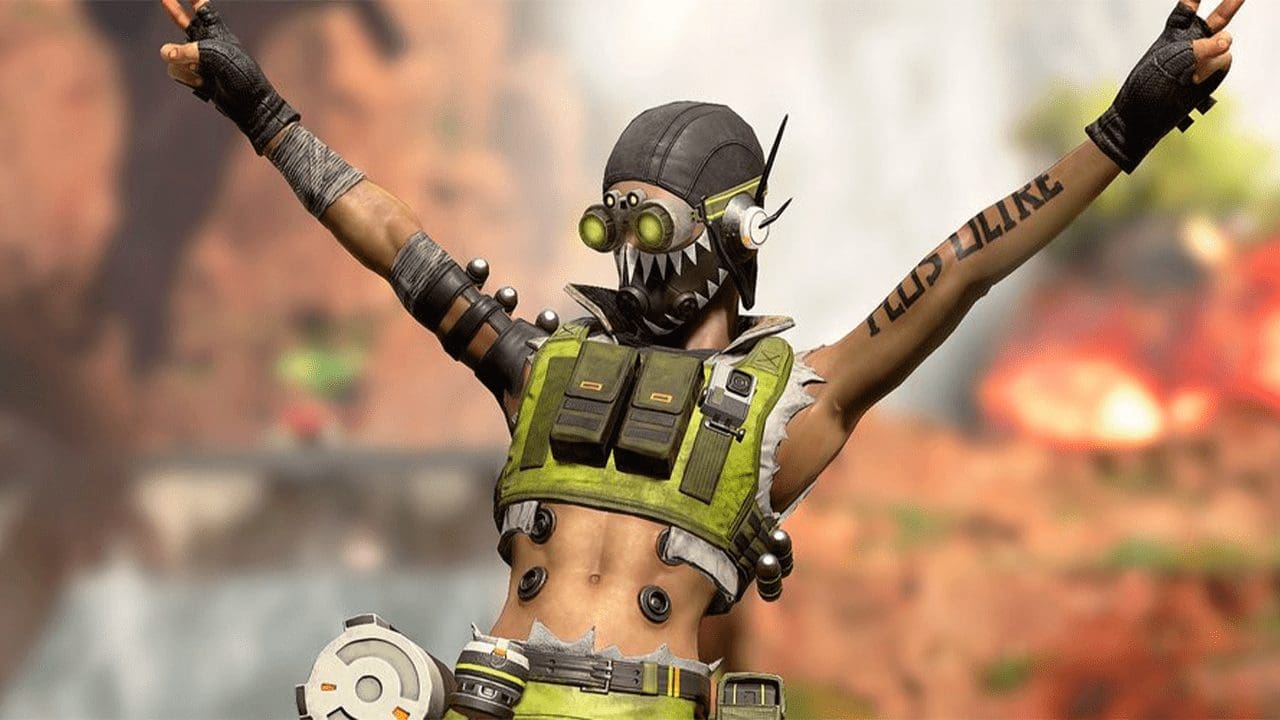 Apex Legends squad landing into Kings Canyon