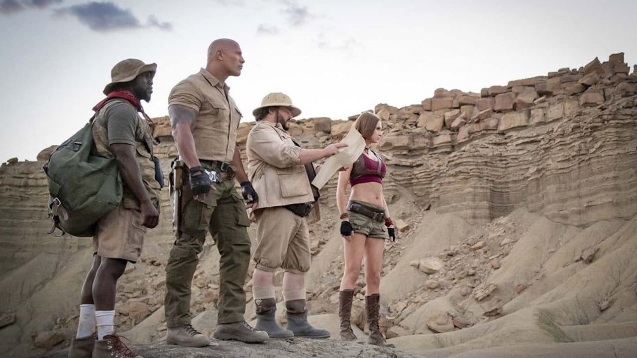 The team re-enters Jumanji: desert level unlocked