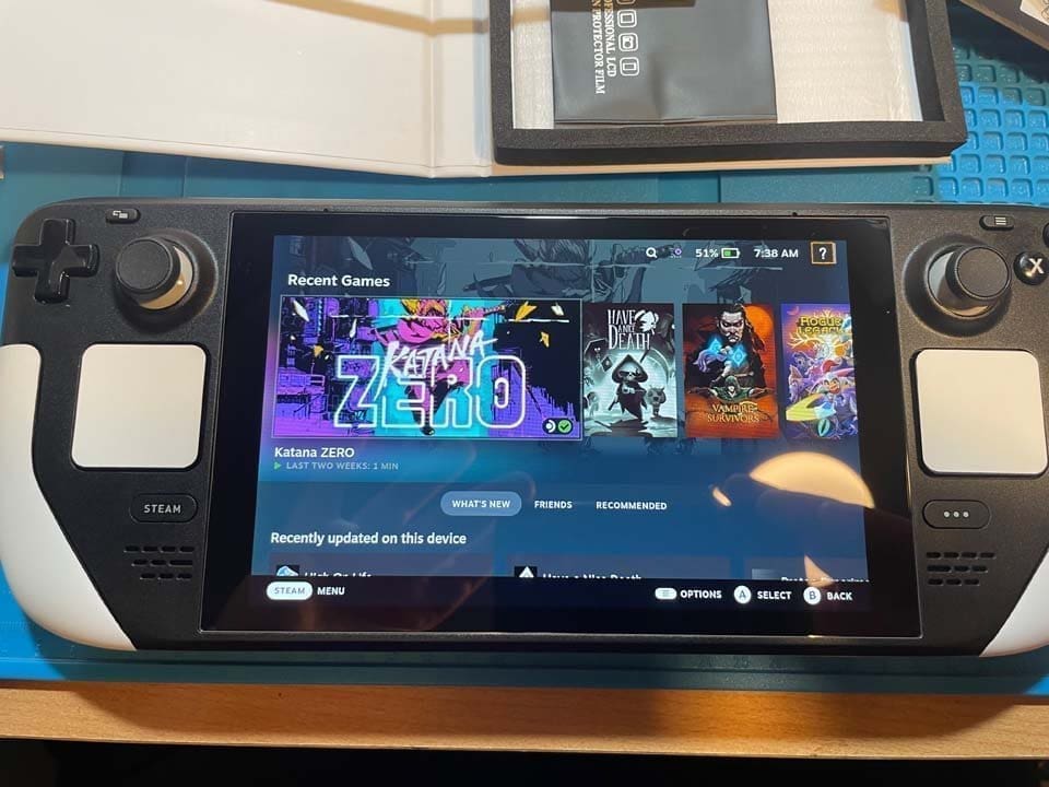 Complete travel setup with accessories