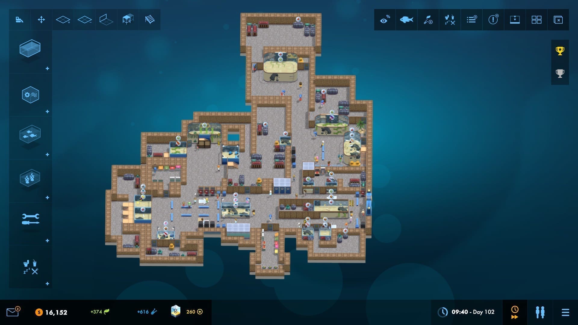 Megaquarium gameplay screenshot