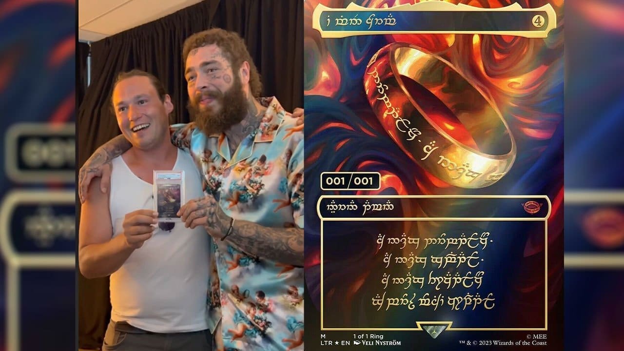 “The One Ring” MTG card has been bought by Post Malone