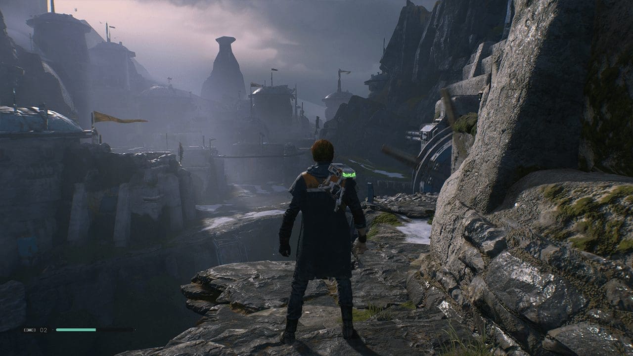 Meditation point in a cavern