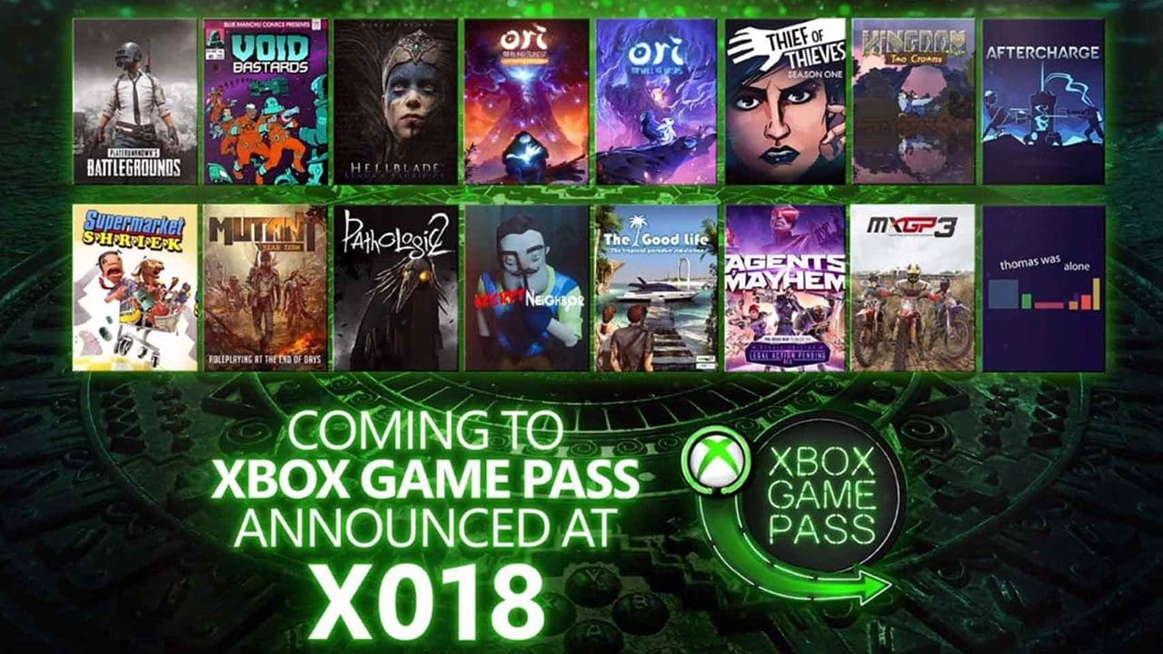 Xbox Game Pass Adds 16+ New Games At X018