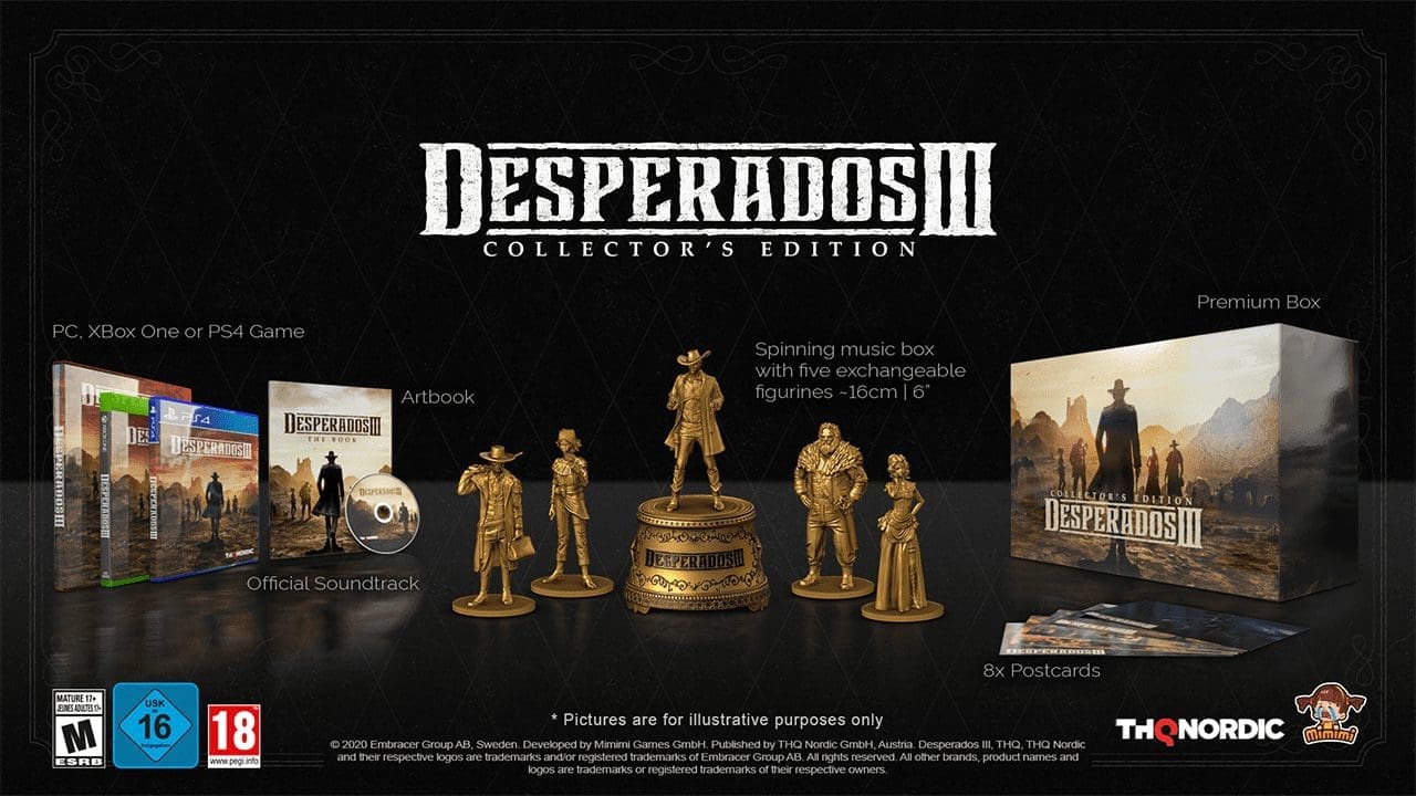 ‘Desperados III’ Collector’s Edition Includes Music Box, Season Pass, 6-Inch Figures And More