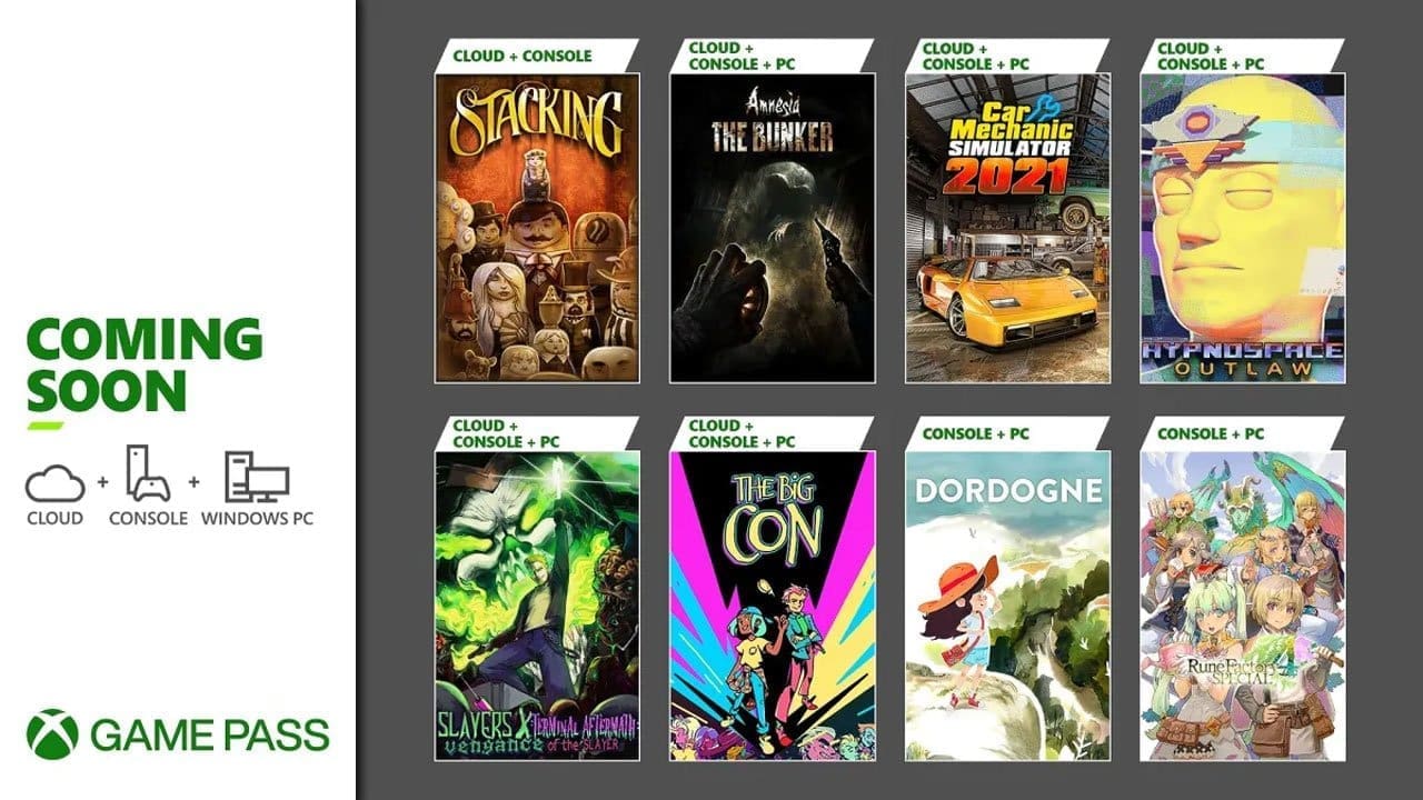 Xbox Game Pass – June 2023 – Updat  1: Amnesia: The Bunker, Dordogne, Stacking, Chicory
