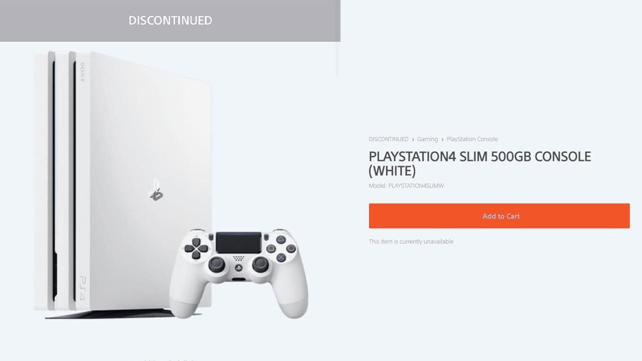 Sony Discontinues ‘Glacier White’ PS4 Ahead of PS5
