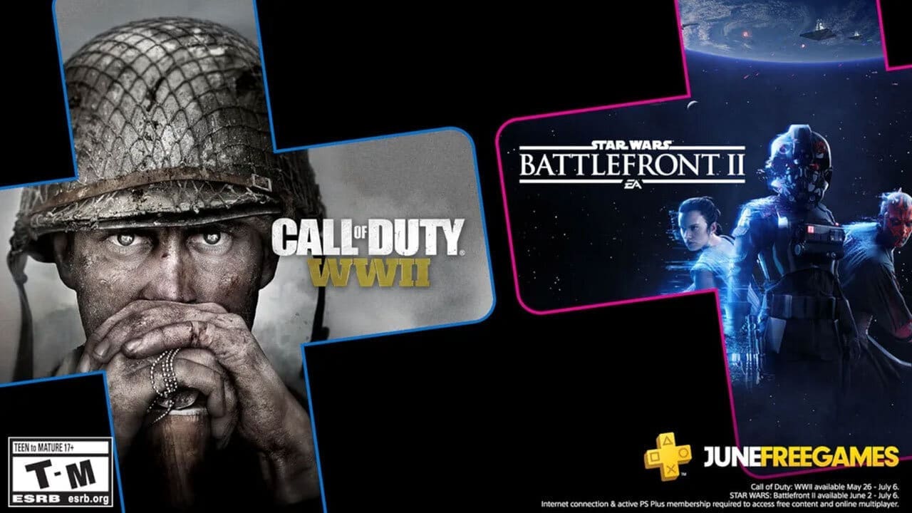 Call of Duty: WWII & Star Wars: Battlefront II are you PS Plus Games For June