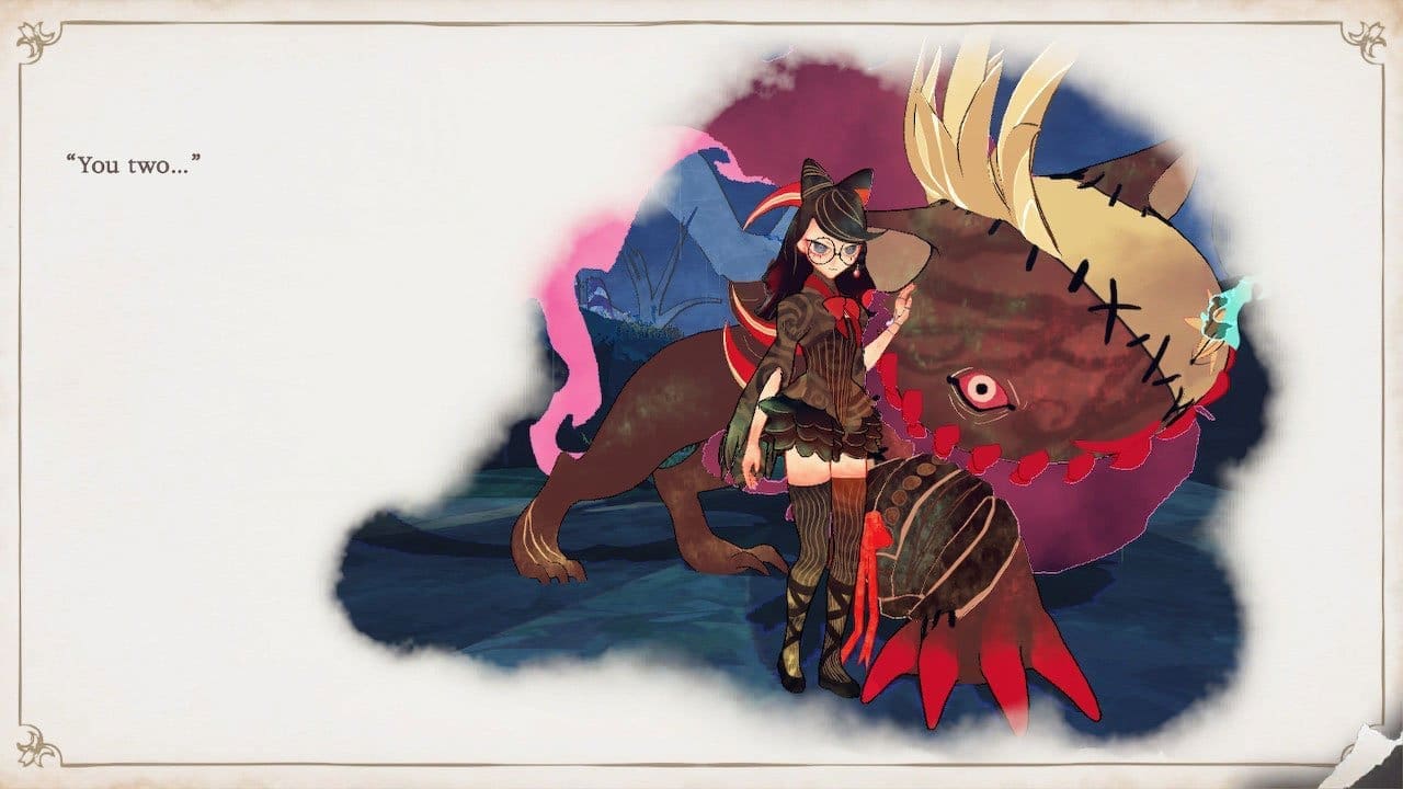 Cereza exploring a glowing grove