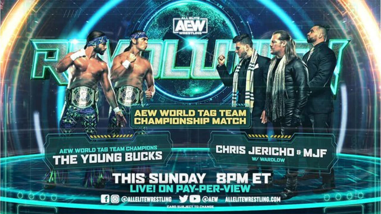 AEW World Tag Team Championship - Young Bucks vs Jericho & MJF