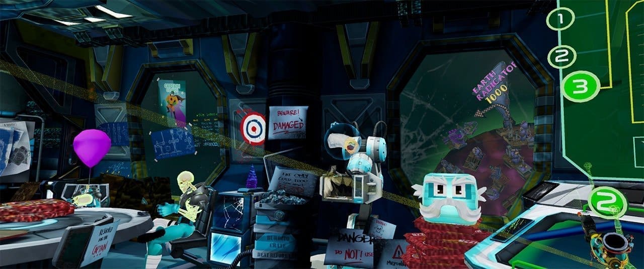 Radiated crew member aboard the ship