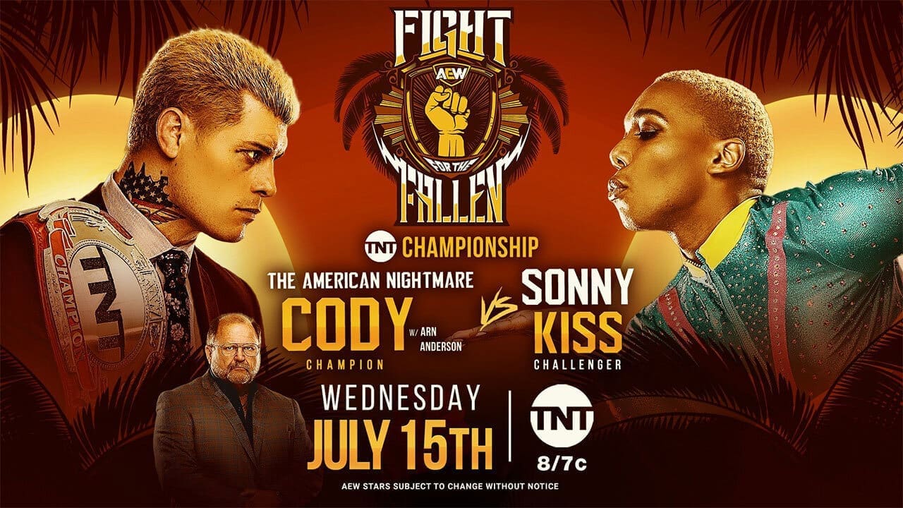 Cody vs Sonny Kiss promotional image