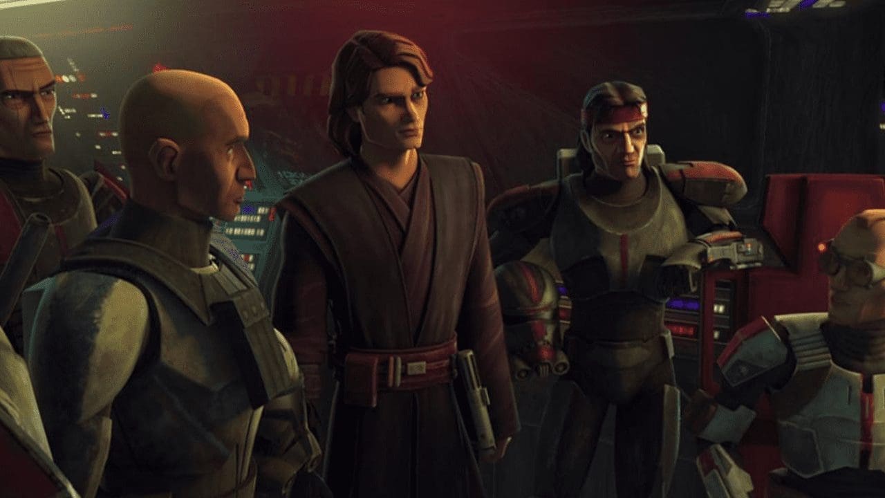 The Clone Wars S7E2, “A Distant Echo” — Rex and the Bad Batch on Skako Minor