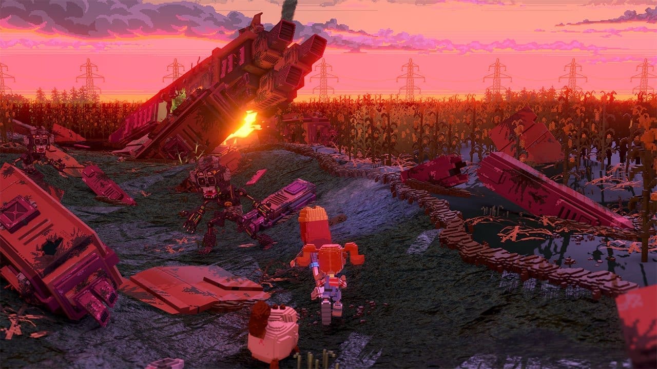 Misty and her sister head towards the spacecraft guarded by space monkeys