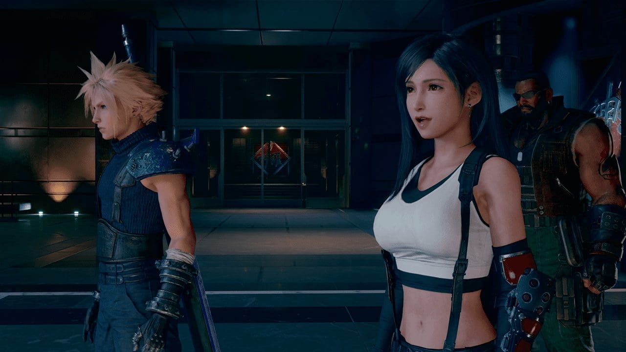 Cloud, Tifa and Barret — image captured by author