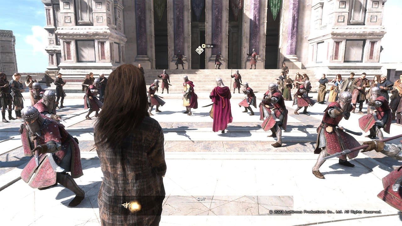 Forspoken screenshot: Frey in the open world