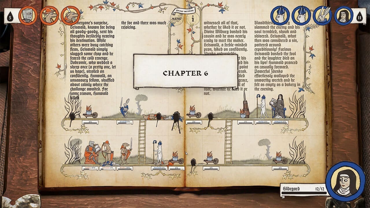 Each round is actually called a ‘chapter’ in the game. It was just easier to write rounds, I’m sorry