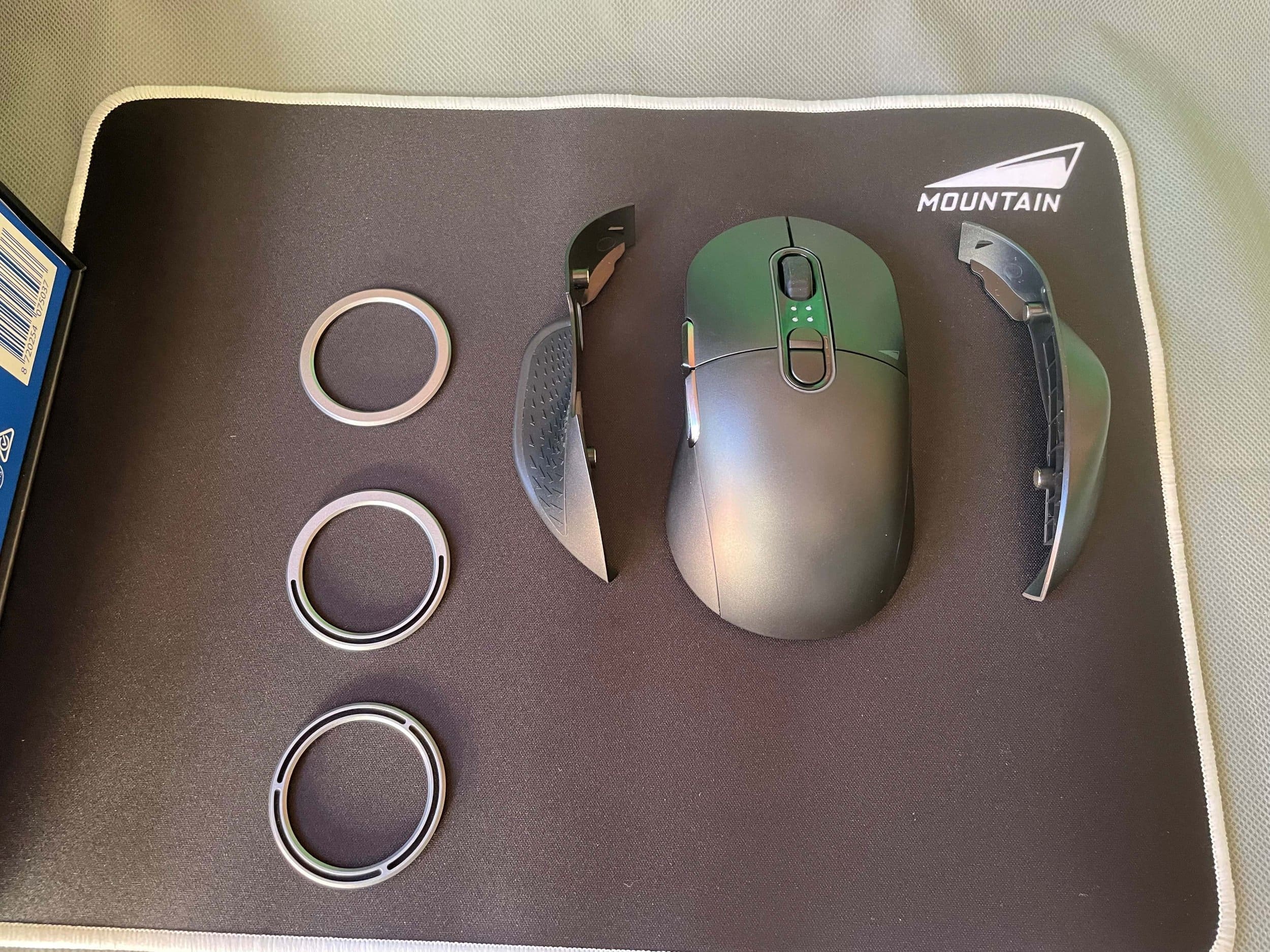 Makalu Max on desk with RGB lighting enabled