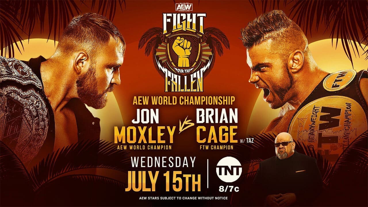 Jon Moxley vs Brian Cage promotional image
