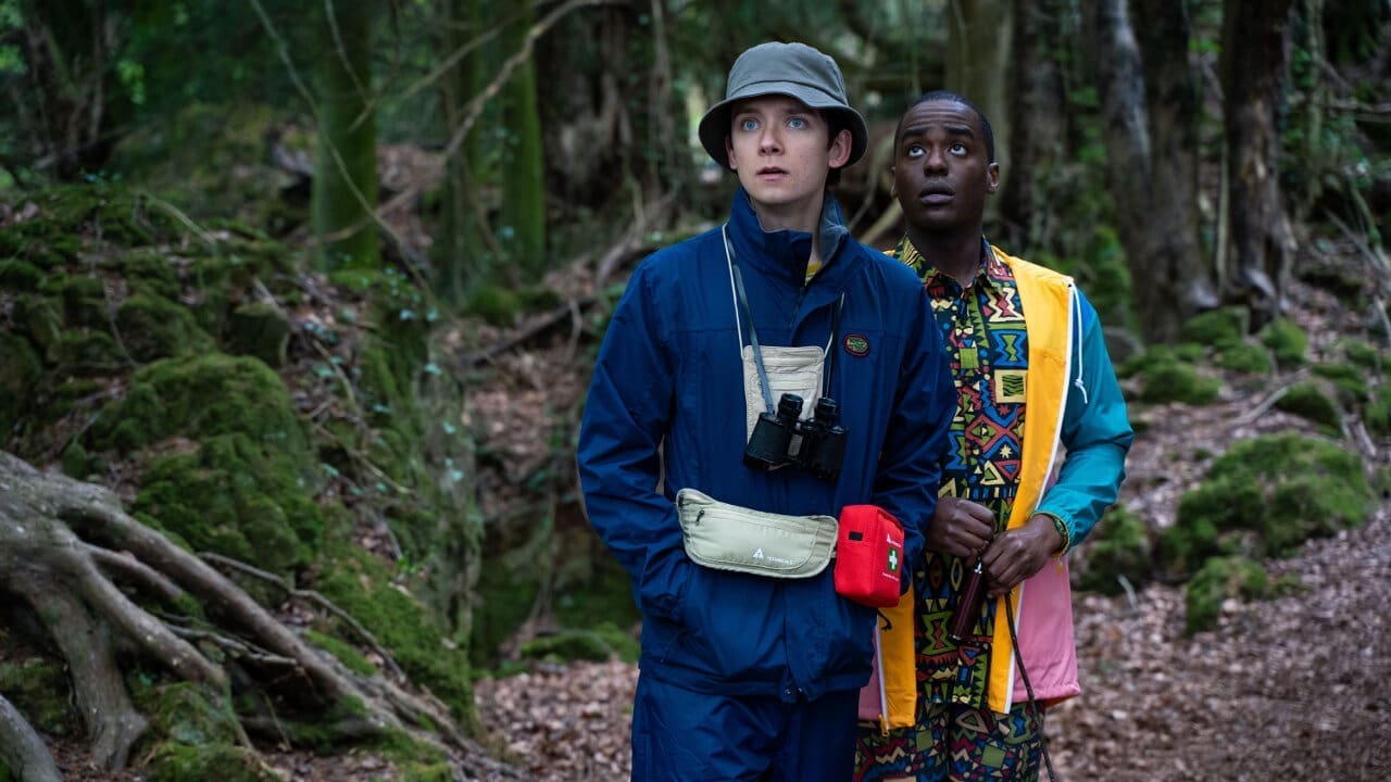 Otis and Eric walking together at Moordale Secondary