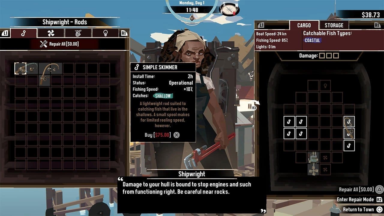 Ship inventory and cargo grid