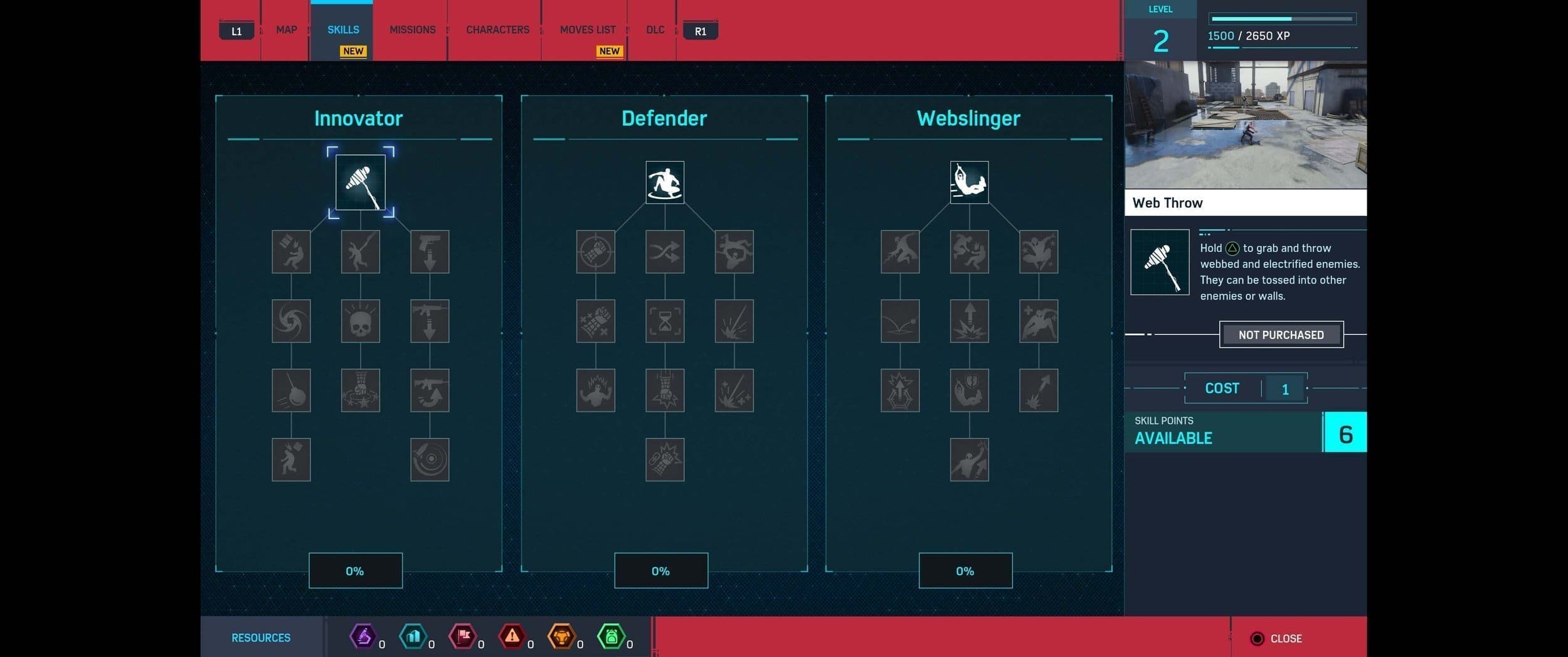 Skills menu, gain more with each level.jpg