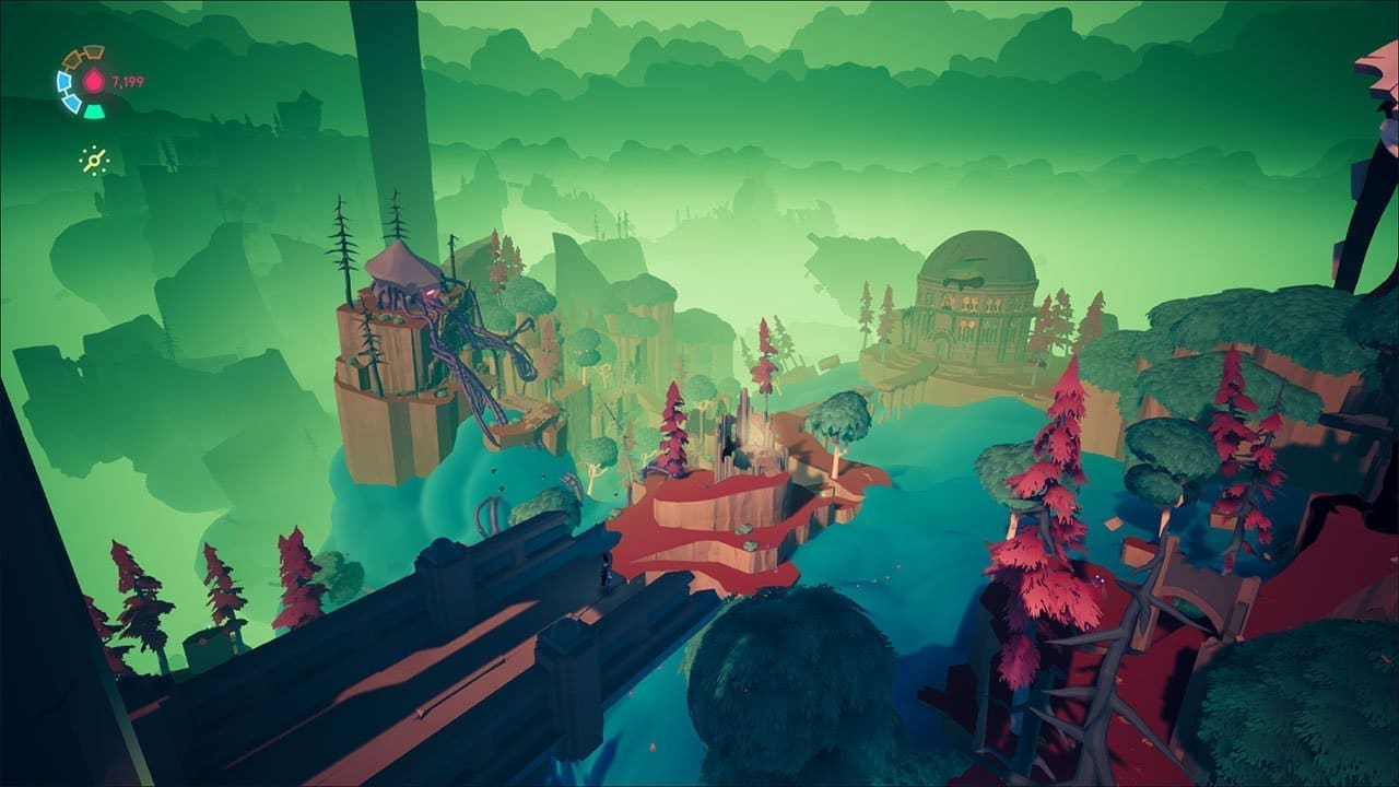 Rei skating across clouds