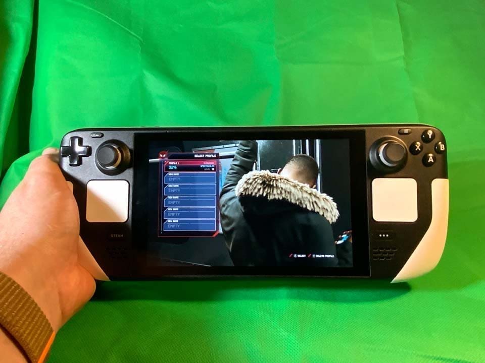 Steam Deck booting Marvel’s Spider-Man: Miles Morales