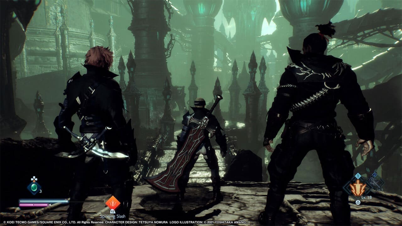 Crumbling hall inside the demo’s dungeon