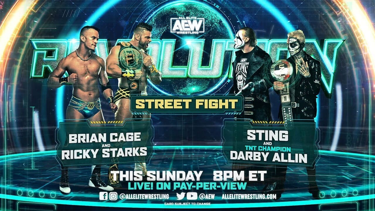 Tag Team Street Fight - Darby Allin & Sting vs Cage & Starks