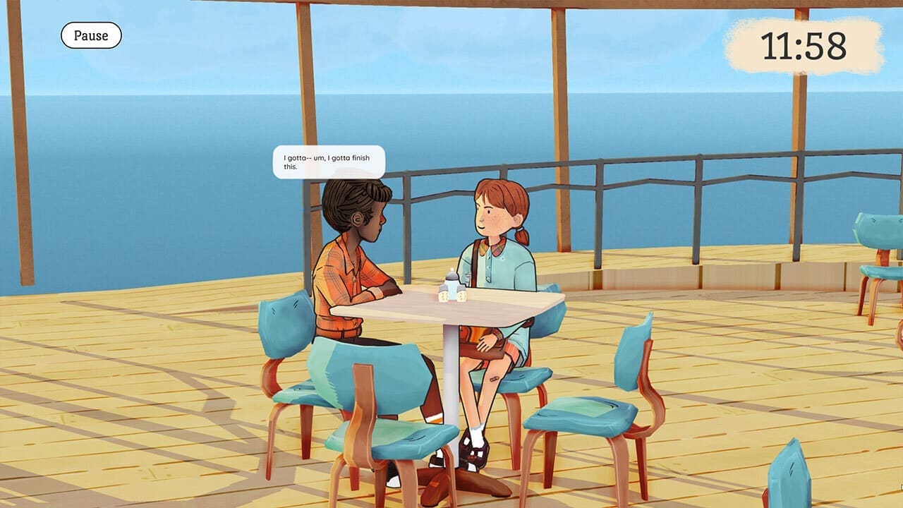 Wayward Strand demo screenshot — chatting with a patient