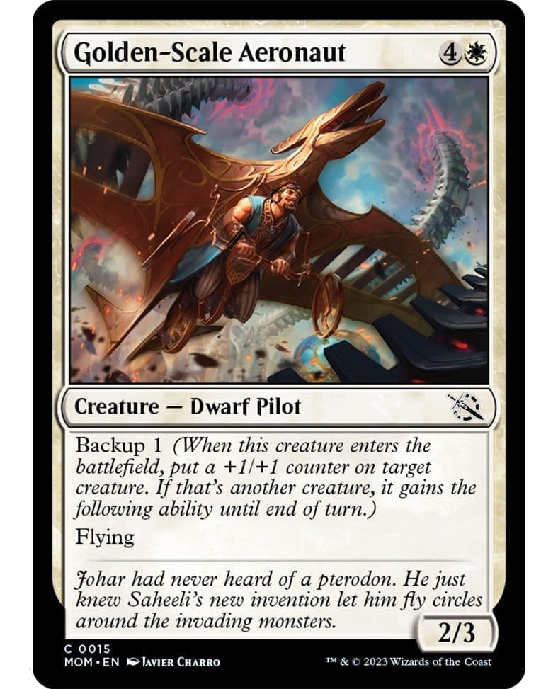 Example card featuring Backup ability