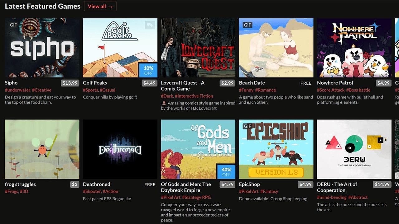 Itch.io Black Friday Not-Sale Supports Charity