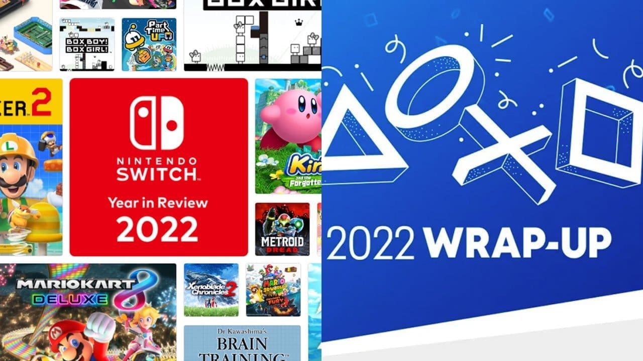 PlayStation & Nintendo 2022 wrap-ups are here to let you know what you played the most