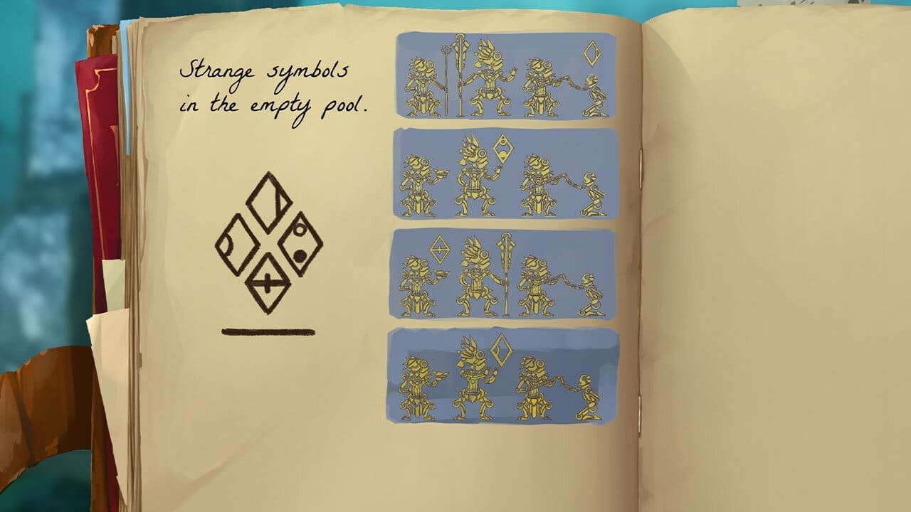 Which button to press on each stone tablet