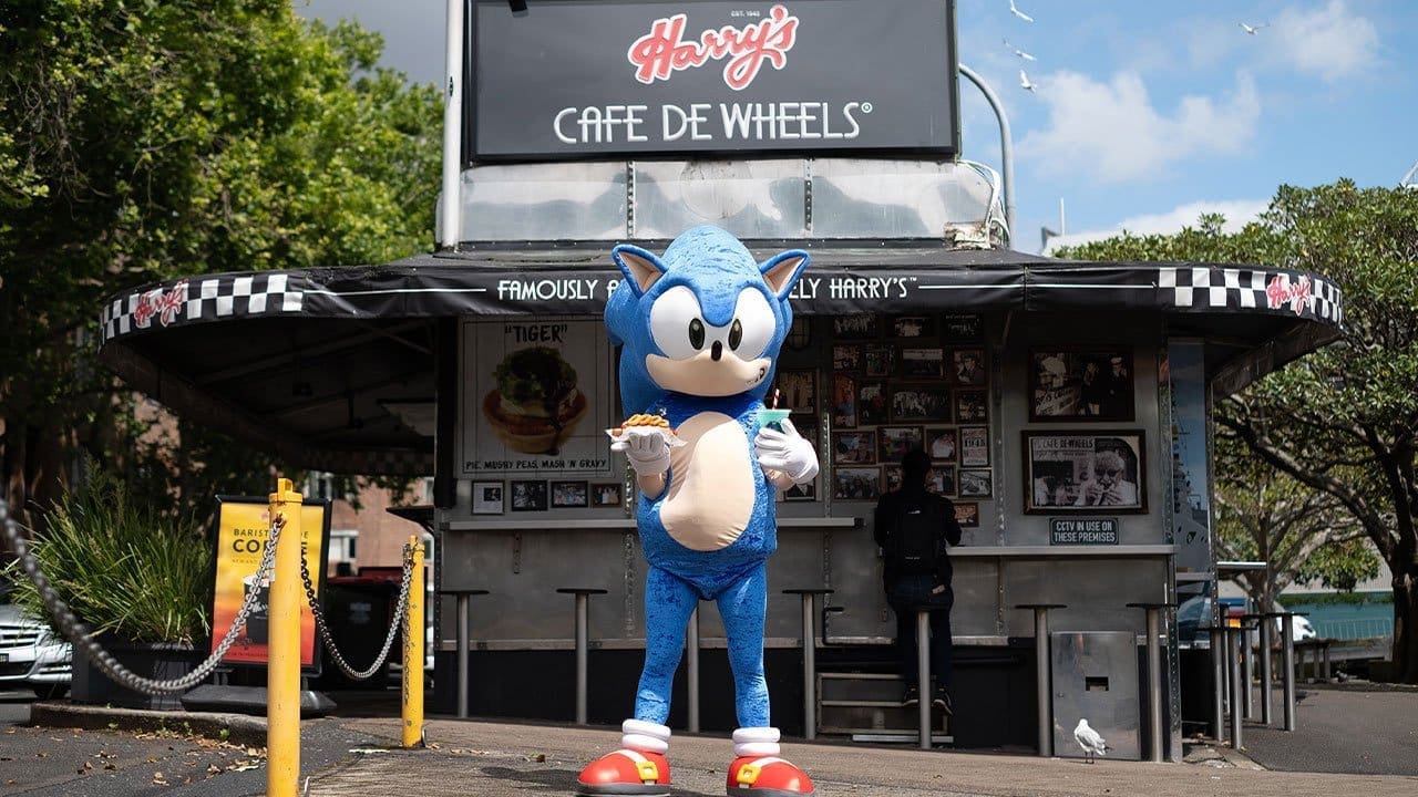 An exclusive Sonic The Hedgehog hotdog & milkshake meal is now available at Harry’s locations in Sydney