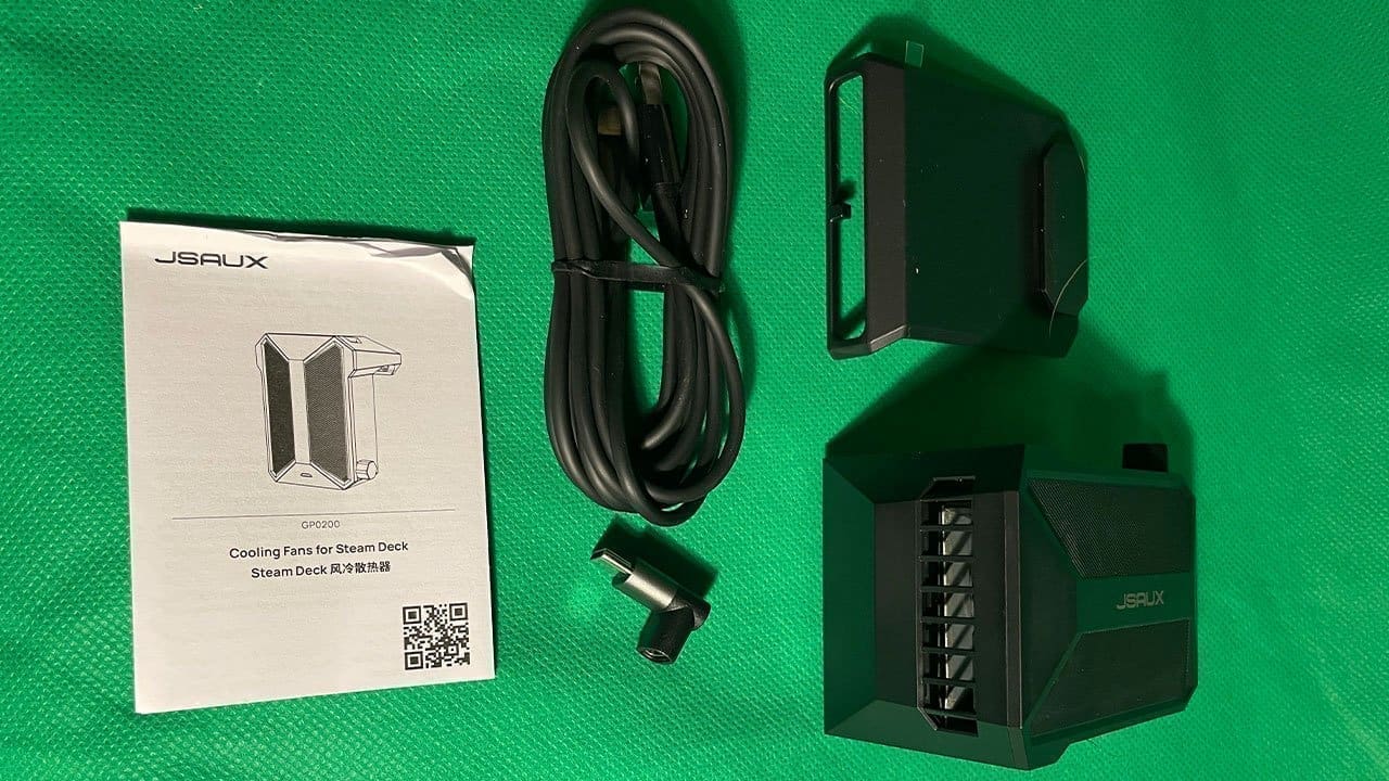 JSAUX clip-on cooling fan for Steam Deck