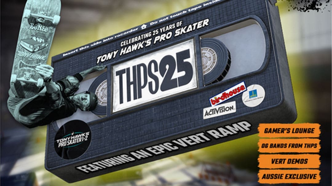 Tony Hawk is coming to Brisbane in January to celebrate 25 years of Tony Hawk’s Pro Skater