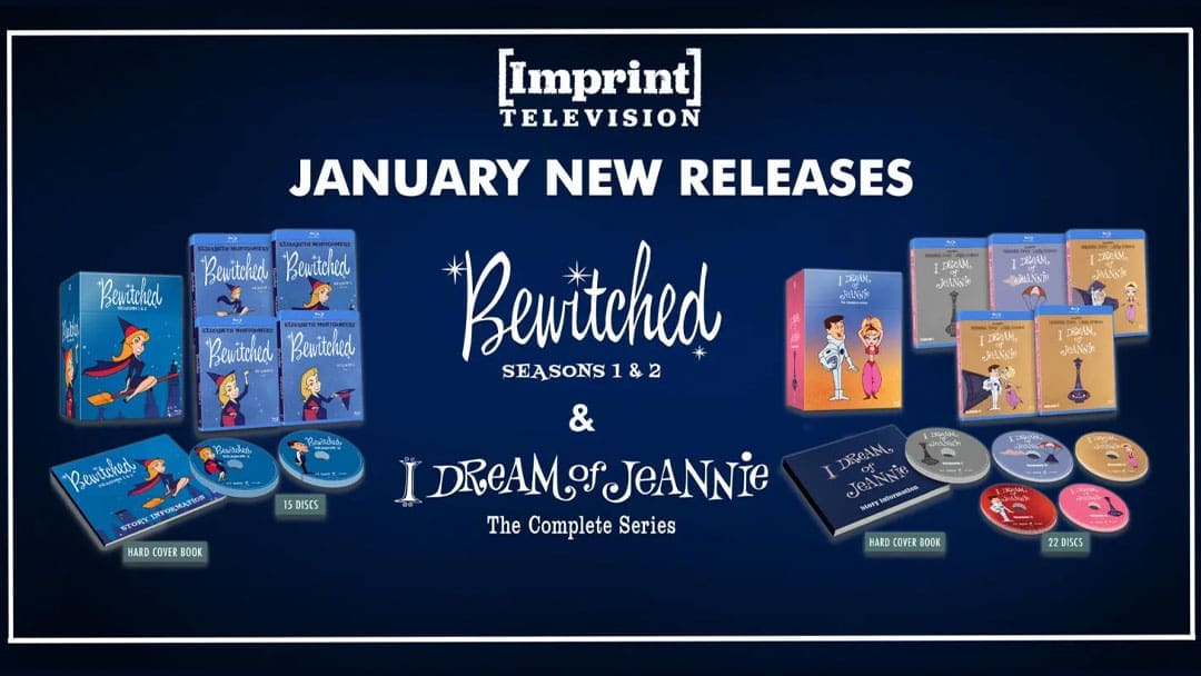 Imprint Television physical releases for January 2025: Bewitched, I Dream of Jeannie