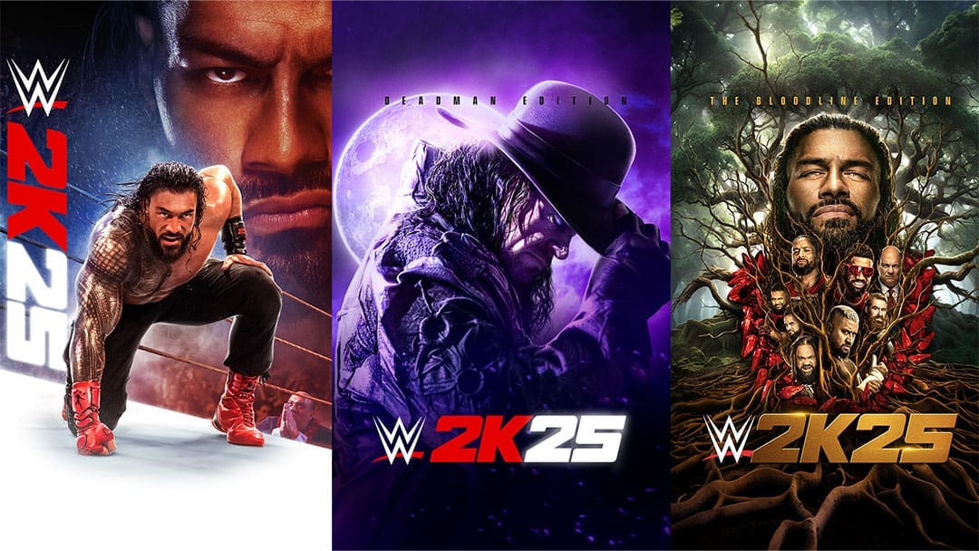 WWE 2K25 covers feature Roman Reigns, The Undertaker & The Bloodline